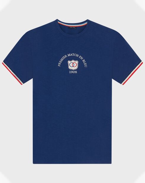 T-Shirt en Laine mélangée Premier Match Bleu bleu retro