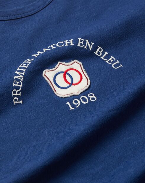 T-Shirt en Laine mélangée Premier Match Bleu bleu retro