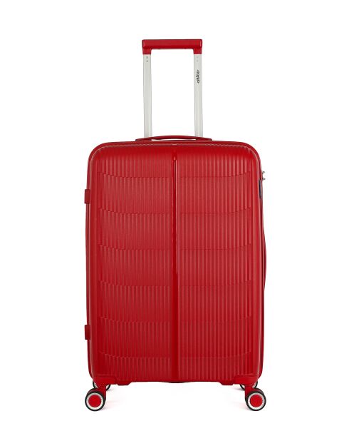 2 einfache Allradkoffer Andromeda 65/55 cm dunkelrot