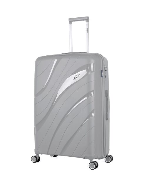 2 valigie singole a 4 ruote Perseus 75/65 cm grigie