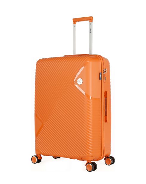 Valigia Long Stay Cassiopée arancione a 4 ruote a ruota singola
