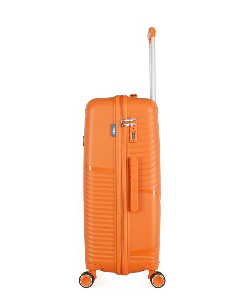 Valigia Long Stay Cassiopée arancione a 4 ruote a ruota singola