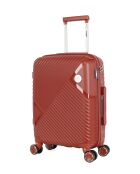Cassiopée Cabinekoffer 4 enkele wielen 55 cm bordeauxrood