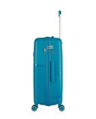 Valise Long Séjour 4 roues simples Cassiopée 73 cm bleu canard