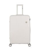 2 valigie semplici Cassiopée a 4 ruote 73/63 cm bianche