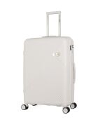 2 valigie semplici Cassiopée a 4 ruote 73/63 cm bianche