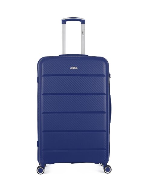 2 valigie semplici a 4 ruote Phenix 75/65 cm blu marino