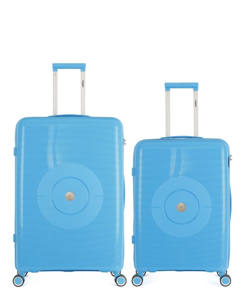 2 blaue 4-Rad-Einzelkoffer Orion 75/65 cm