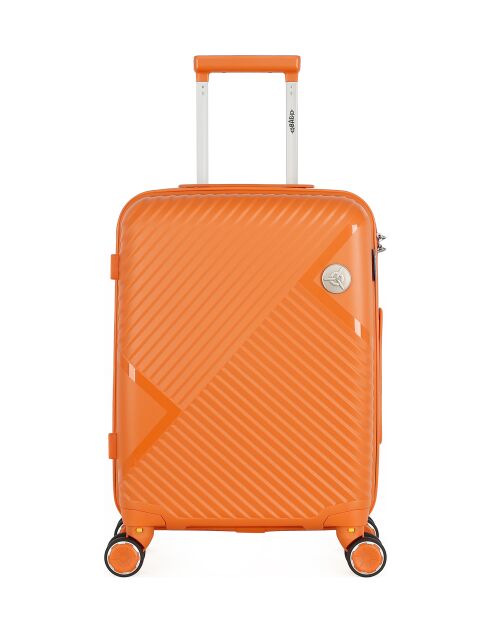 Cassiopée Cabinekoffer 4 enkele wielen 55 cm oranje