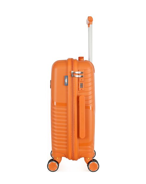 Cassiopée Cabinekoffer 4 enkele wielen 55 cm oranje