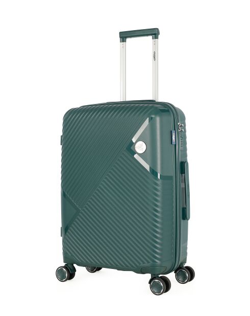 Cassiopée Medium Stay Koffer met 4 enkele wielen 63 cm donkergroen