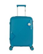 Valise Cabine 4 roues simples Cassiopée 55 cm bleu canard