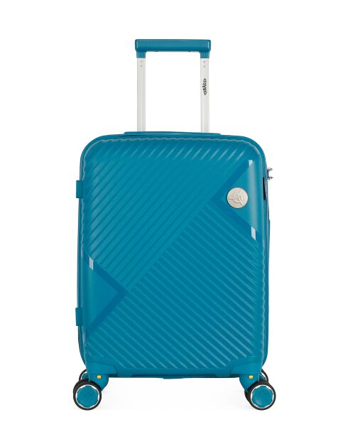 Valise Cabine 4 roues simples Cassiopée 55 cm bleu canard