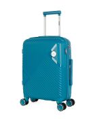 Valise Cabine 4 roues simples Cassiopée 55 cm bleu canard