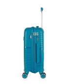 Valise Cabine 4 roues simples Cassiopée 55 cm bleu canard
