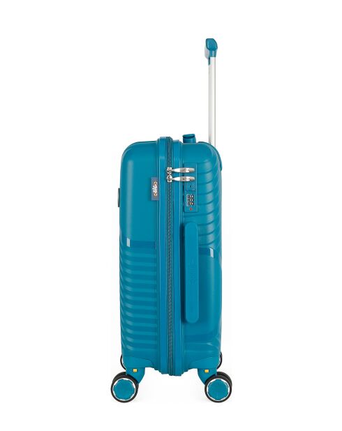 Valise Cabine 4 roues simples Cassiopée 55 cm bleu canard