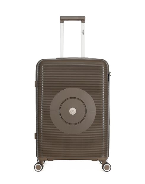 Orion Mittelklasse-Koffer mit 4 Einzelrädern, 65 cm, braun