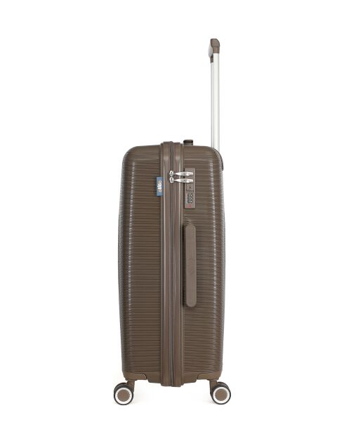 Orion Mittelklasse-Koffer mit 4 Einzelrädern, 65 cm, braun