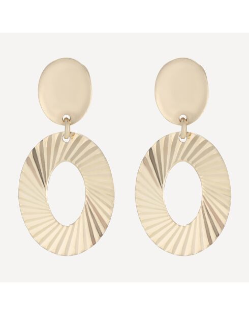 Boucles d'oreilles Scintilla or jaune