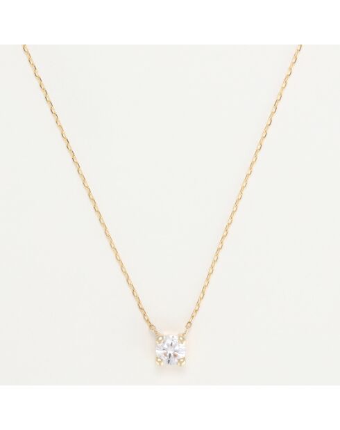 Collier Opulence Zircon or jaune