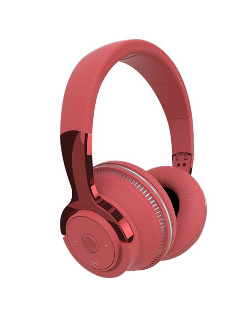 Casque Bluetooth 5.0 stéréo Edition Miami rouge