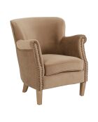 Fauteuil Claude  marron - 70x79x78 cm