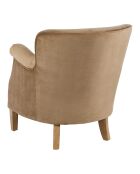 Fauteuil Claude  marron - 70x79x78 cm