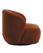 Fauteuil bouclette Lisette terracotta - 76.5x80x73 cm