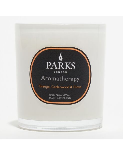 Bougie parfumée Aromatherapy Orange, Bois de Cèdres & Clou de Girofle  - 1 mèche 48h