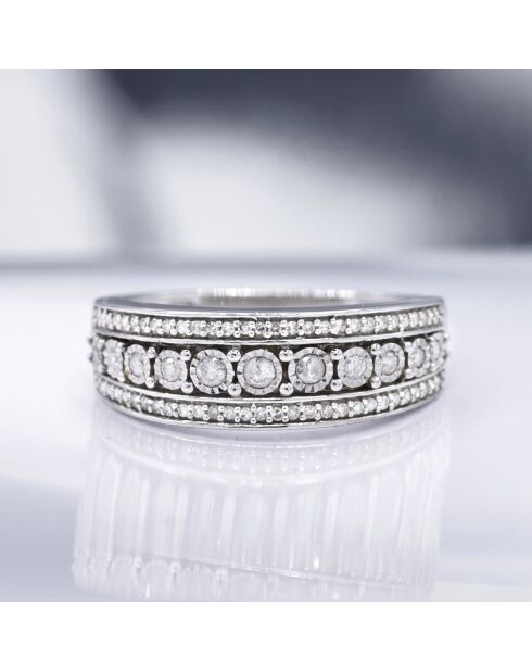 Bague Rosaline Diamants 0.25 ct or blanc