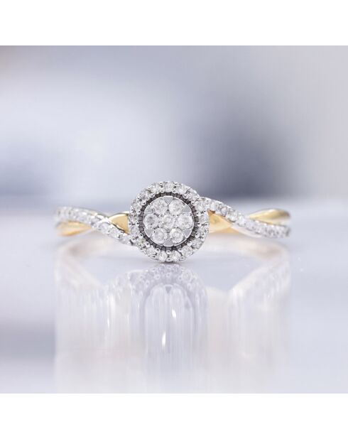 Bague Mon Idéal Diamants 0.21 ct or jaune