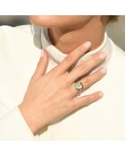 Bague Green Hill Diamant 0.03 ct & Améthyste 6.63 cts or jaune