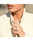 Nasia ringdiamanten 0.039 ct keramiek 1 kt geelgoud