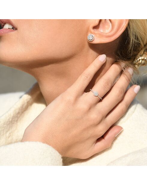 Bague Côme Diamant 0.2 ct or rose