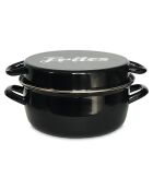 Friggitrice e cestello nero - 33,5x26,5x15,5 cm
