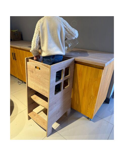 Tour d'observation Kule marron - 90x40x41 cm