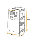 Tour d'observation Kule marron - 90x40x41 cm