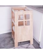 Tour d'observation Kule marron/blanc - 90x40x41 cm