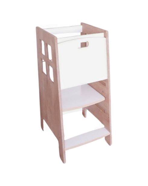 Tour d'observation Kule marron/blanc - 90x40x41 cm