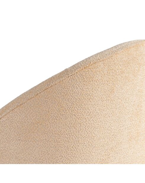 2 Chaises Bentley beige/chêne foncé - 48x86x58 cm