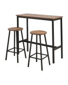 2 Tabourets + Table Mola noirs