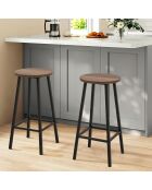 2 Tabourets + Table Mola noirs