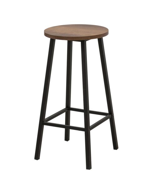 Tabouret Mola noir - 32x62x32 cm