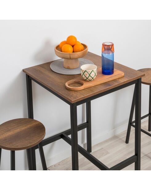 Tabouret Mola noir - 32x62x32 cm