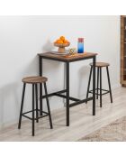 Tabouret Mola noir - 32x62x32 cm