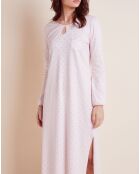 Chemise de nuit imprimée Caline rose