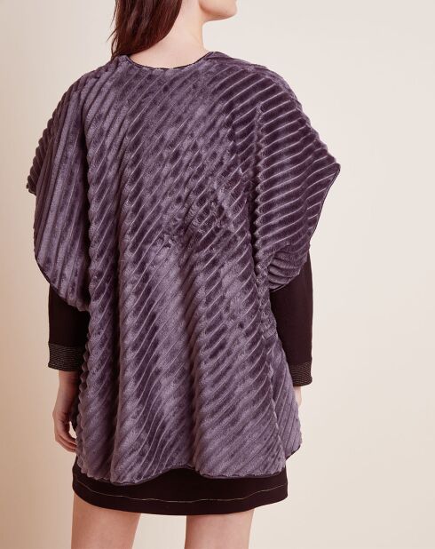 Poncho Essentiel gris vison