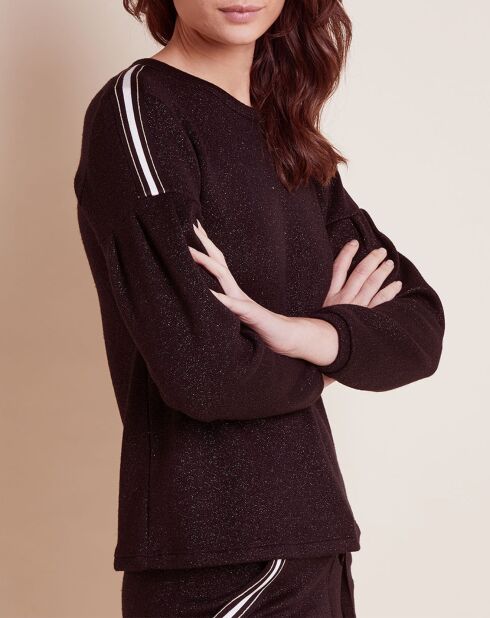 Sweat Maille Love noir