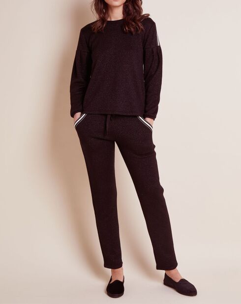 Sweat Maille Love noir