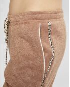 Pantalon Mailleway vieux rose/marron